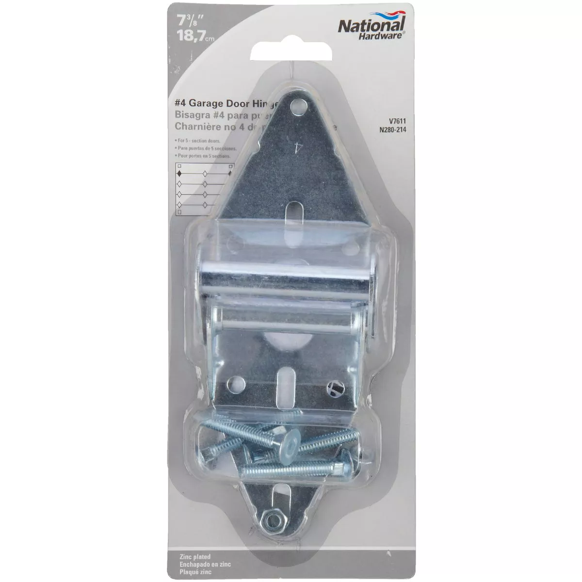 Prime-Line 3 In. W. 14ga Steel # 4 Standard Hinge - photo 2