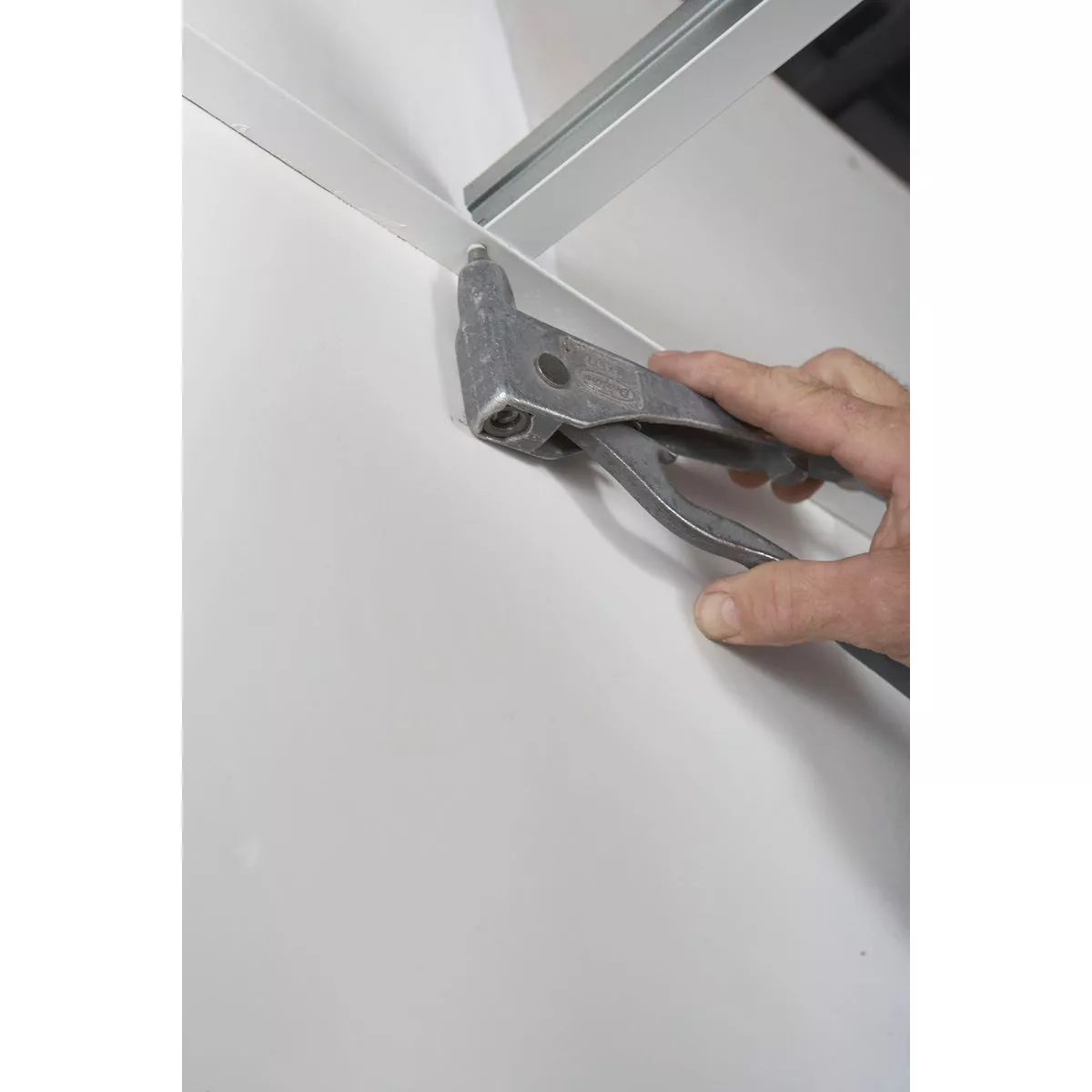 Donn 12 Ft. x 7/8 in. White Steel Ceiling Wall Molding - photo 5