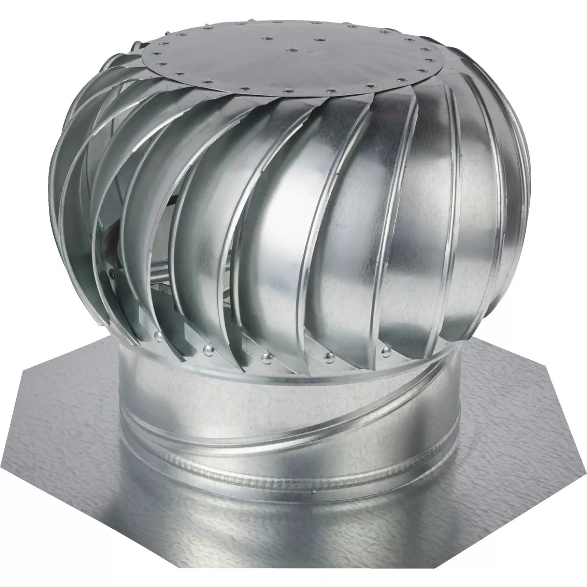 Ventamatic Cool Attic 12" Galvanized Steel Mill Wind Turbine Attic Vent