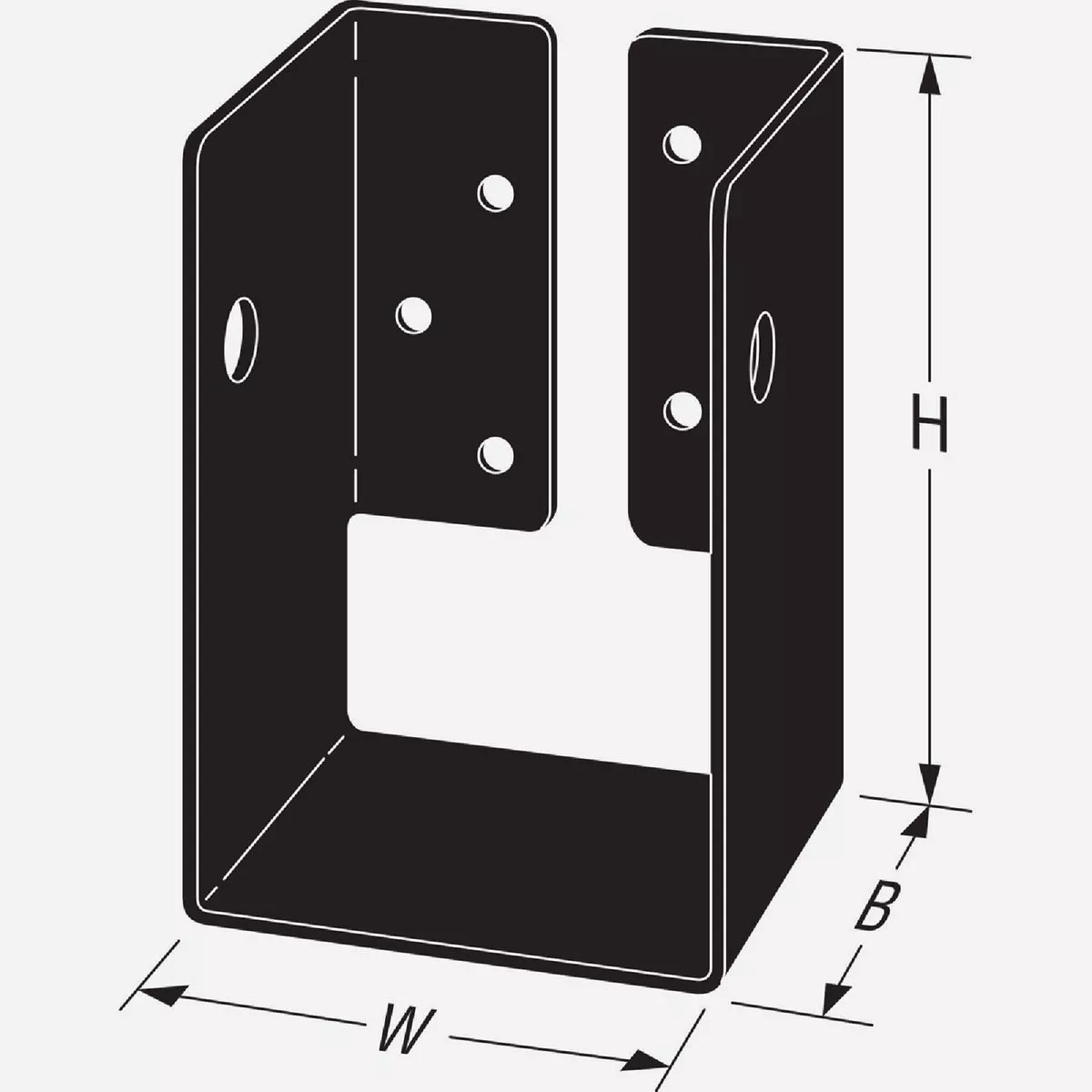 Simpson Strong-Tie ZMAX 4 x 6 Concealed Flange Joist Hanger - photo 3