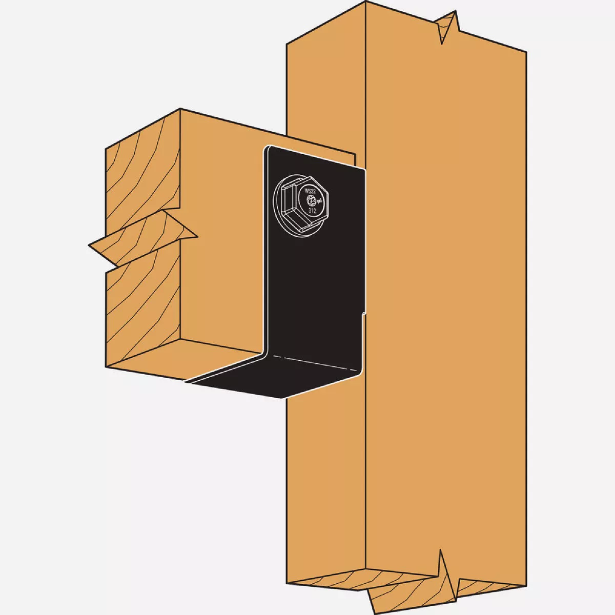 Simpson Strong-Tie ZMAX 4 x 6 Concealed Flange Joist Hanger - photo 2