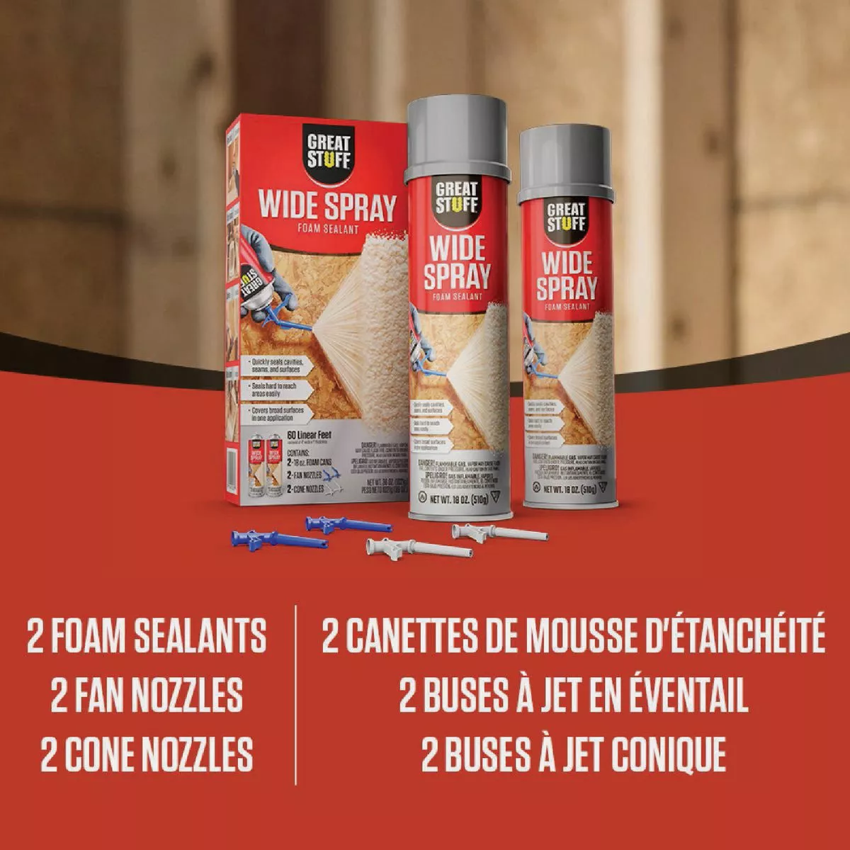 Great Stuff 18 Oz. Wide Spray Foam Sealant - photo 2