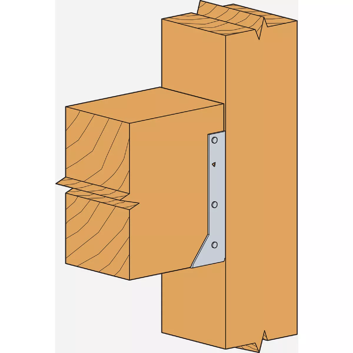 Simpson Strong-Tie ZMAX 6 x 10 Concealed Flange Face Mount Joist Hanger - photo 2