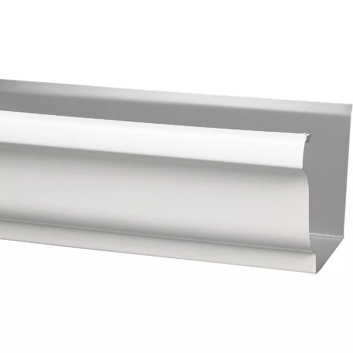 Amerimax 5 In. x 10 Ft. K-Style White Galvanized Steel Gutter - photo 2