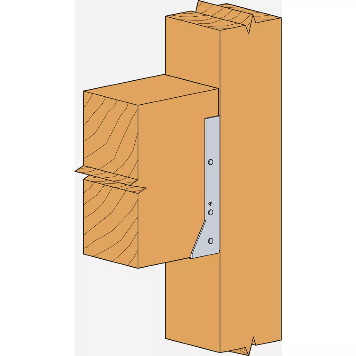 Simpson Strong-Tie ZMAX 6X12 Concealed Flange Face Mount Joist Hanger - photo 2