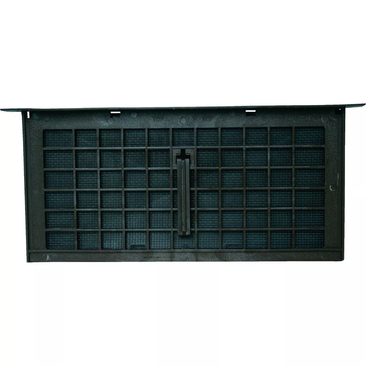 AirVent PMD-1 8 In. x 16 In. Black Manual Foundation Ventilator with Damper and Lintel