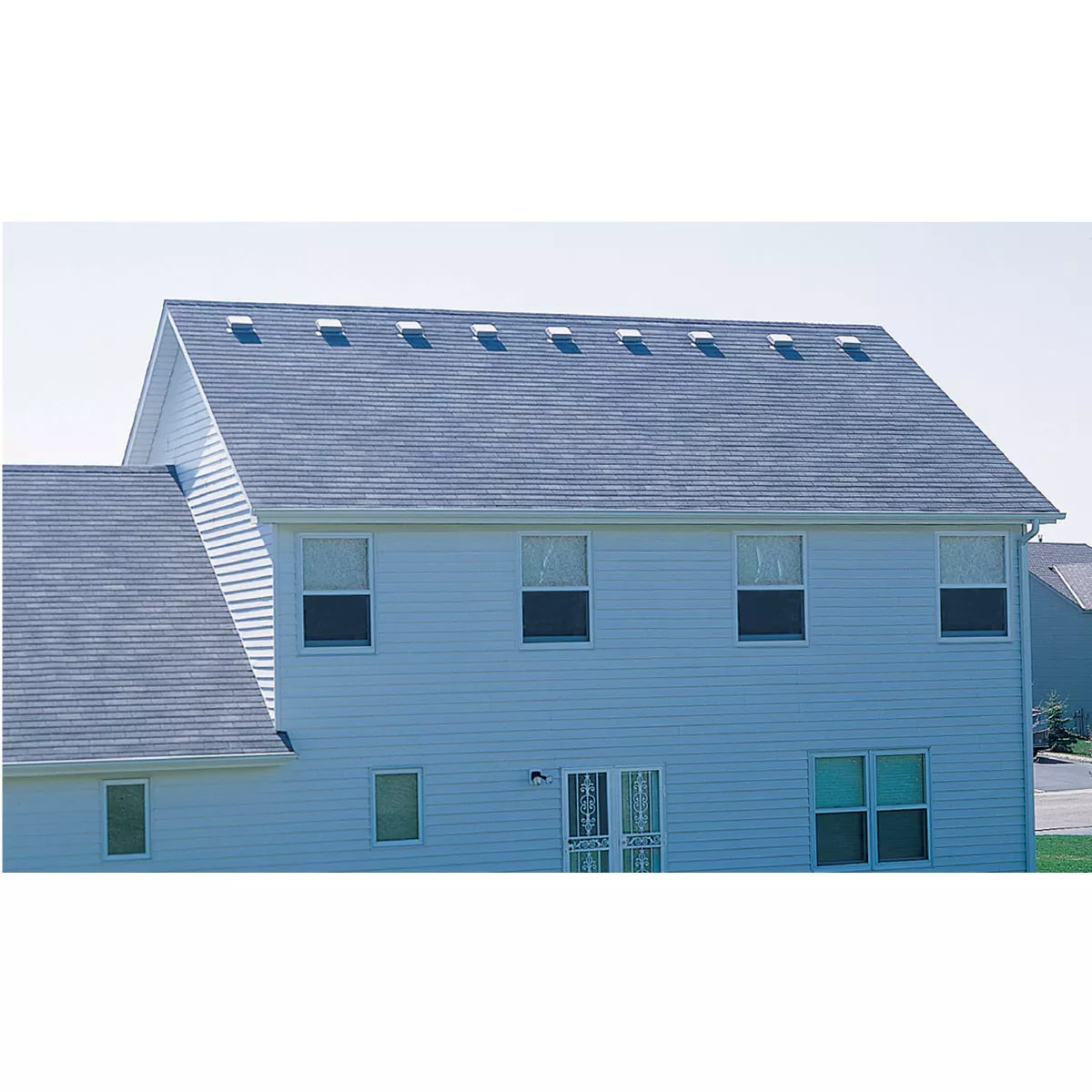 Airhawk 50 In. Gray Aluminum Slant Back Roof Vent - photo 2