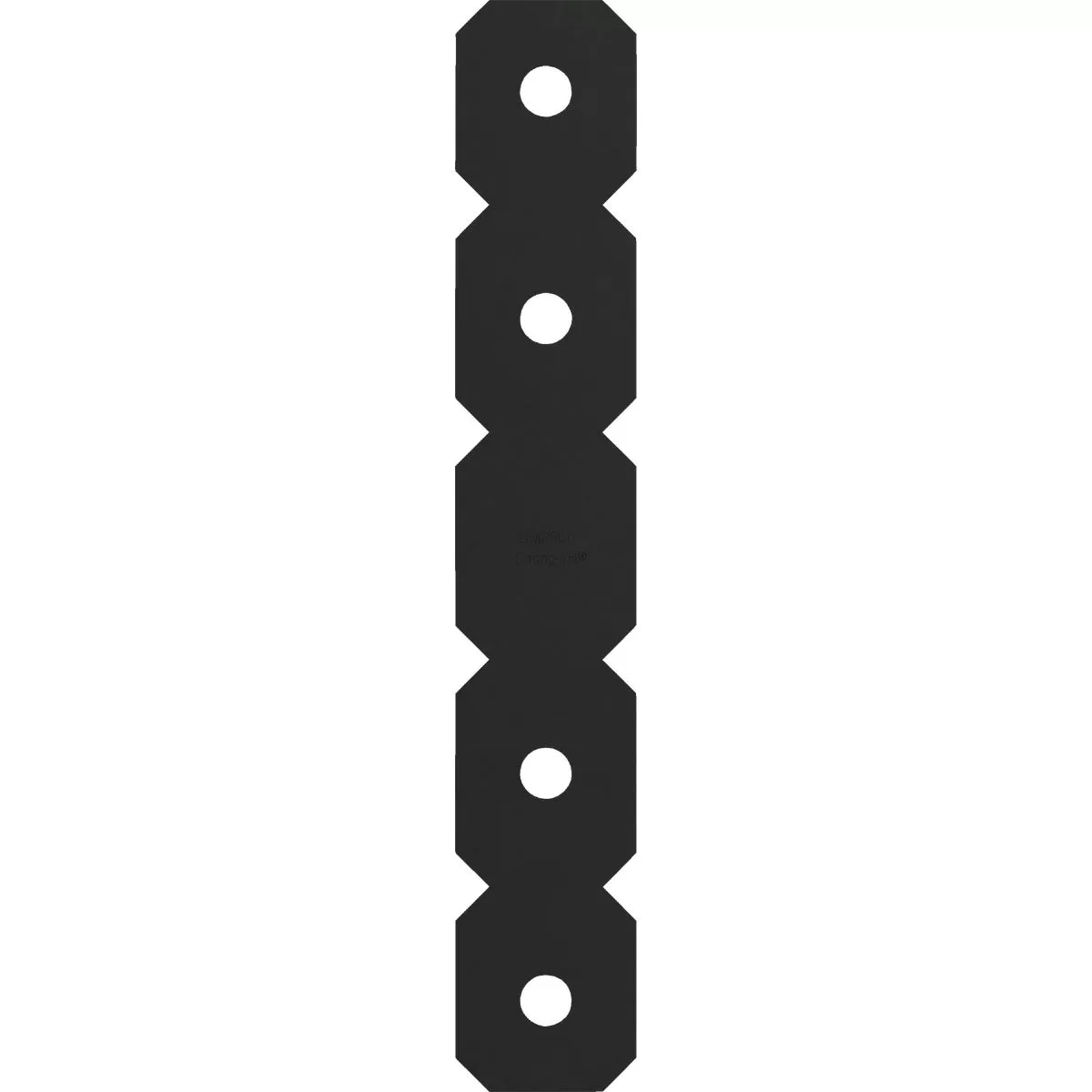 Simpson Strong-Tie 2 In. x 12 In. Black 12 Gauge Ornamental Strap