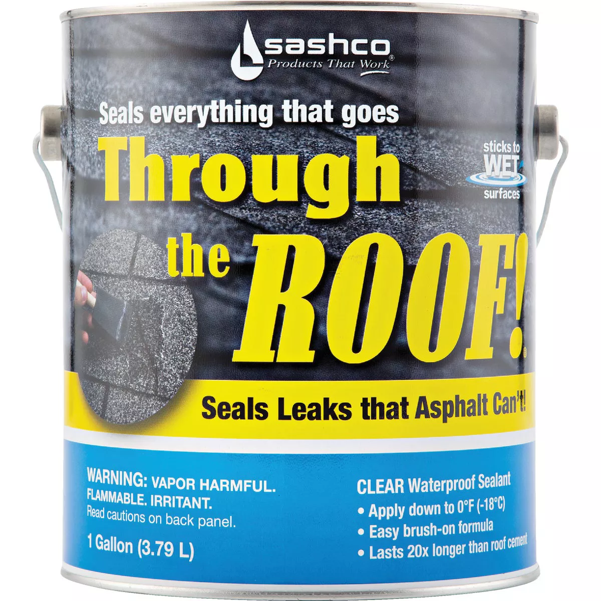 Through the Roof! 1 Gal. Clear Cement & Patching Sealant