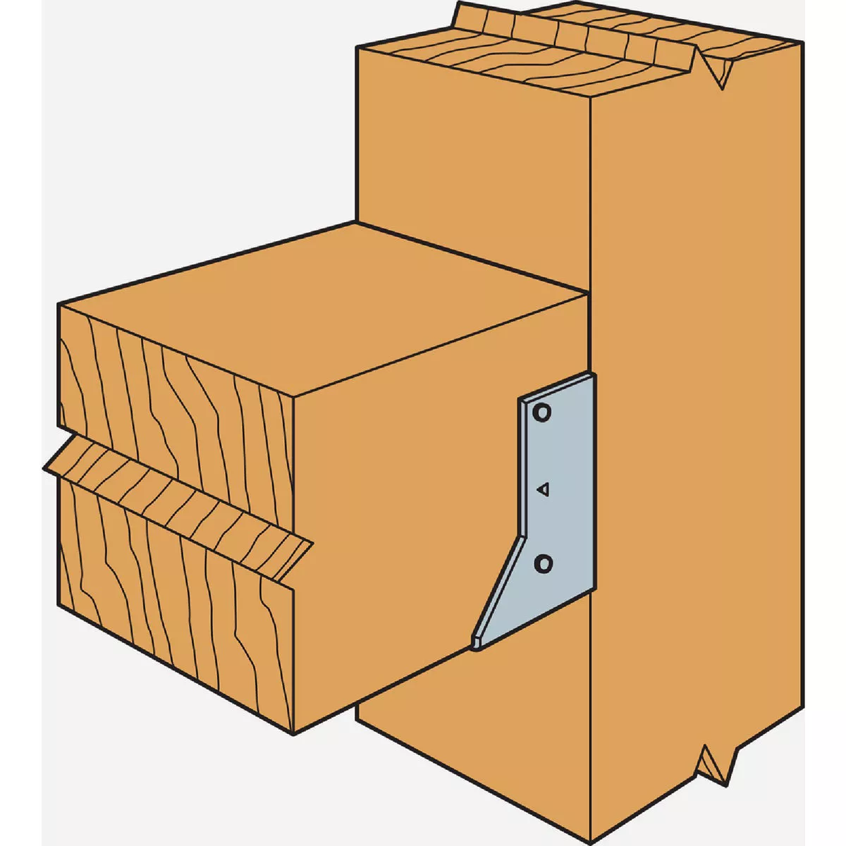 Simpson Strong-Tie ZMAX 6 x 6 Concealed Flange Face Mount Joist Hanger - photo 2