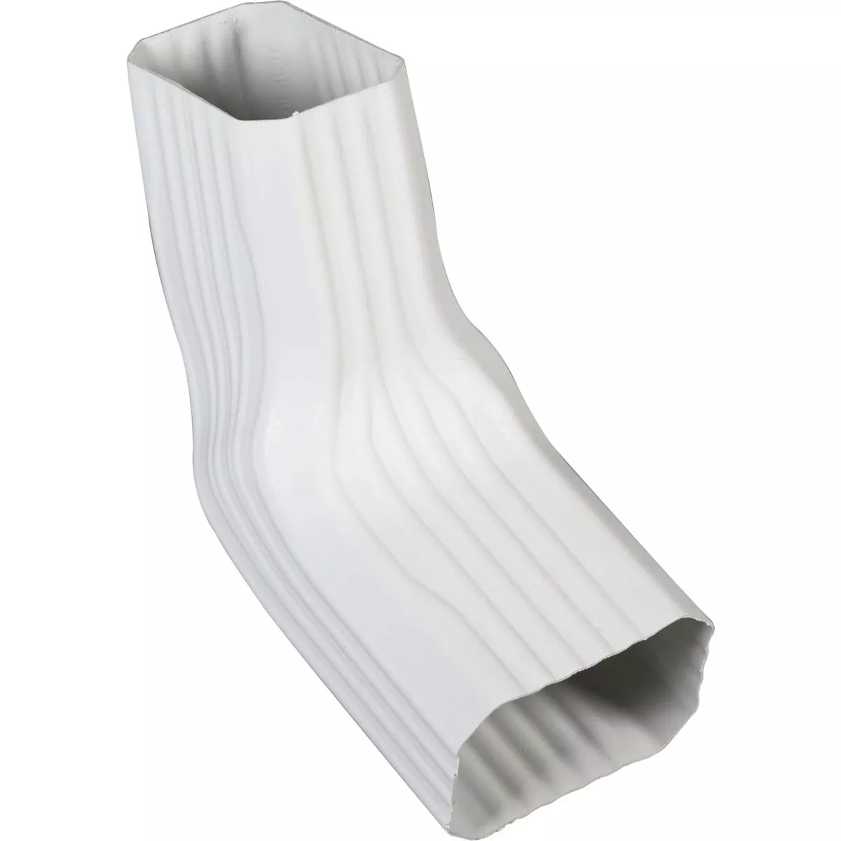 Amerimax 2 In. x 3 In. A/B White Vinyl Transition Elbow