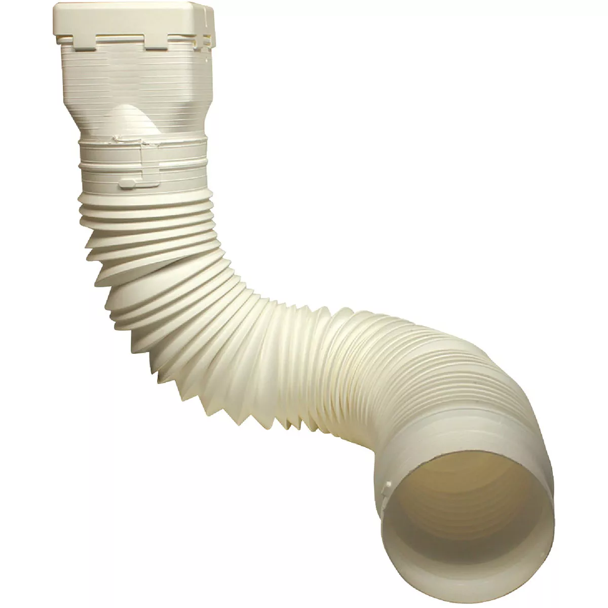 Spectra Metals Ground Spout 22 In. to 48 In. White K-Style Polypropylene Downspout Extender