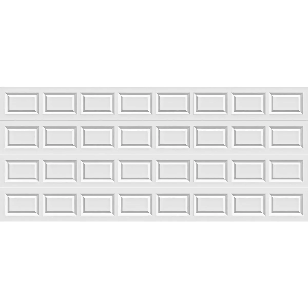 Holmes Bronze Series 16 Ft. W x 7 Ft. H White Steel Garage Door w/EZ-Set Torsion Spring