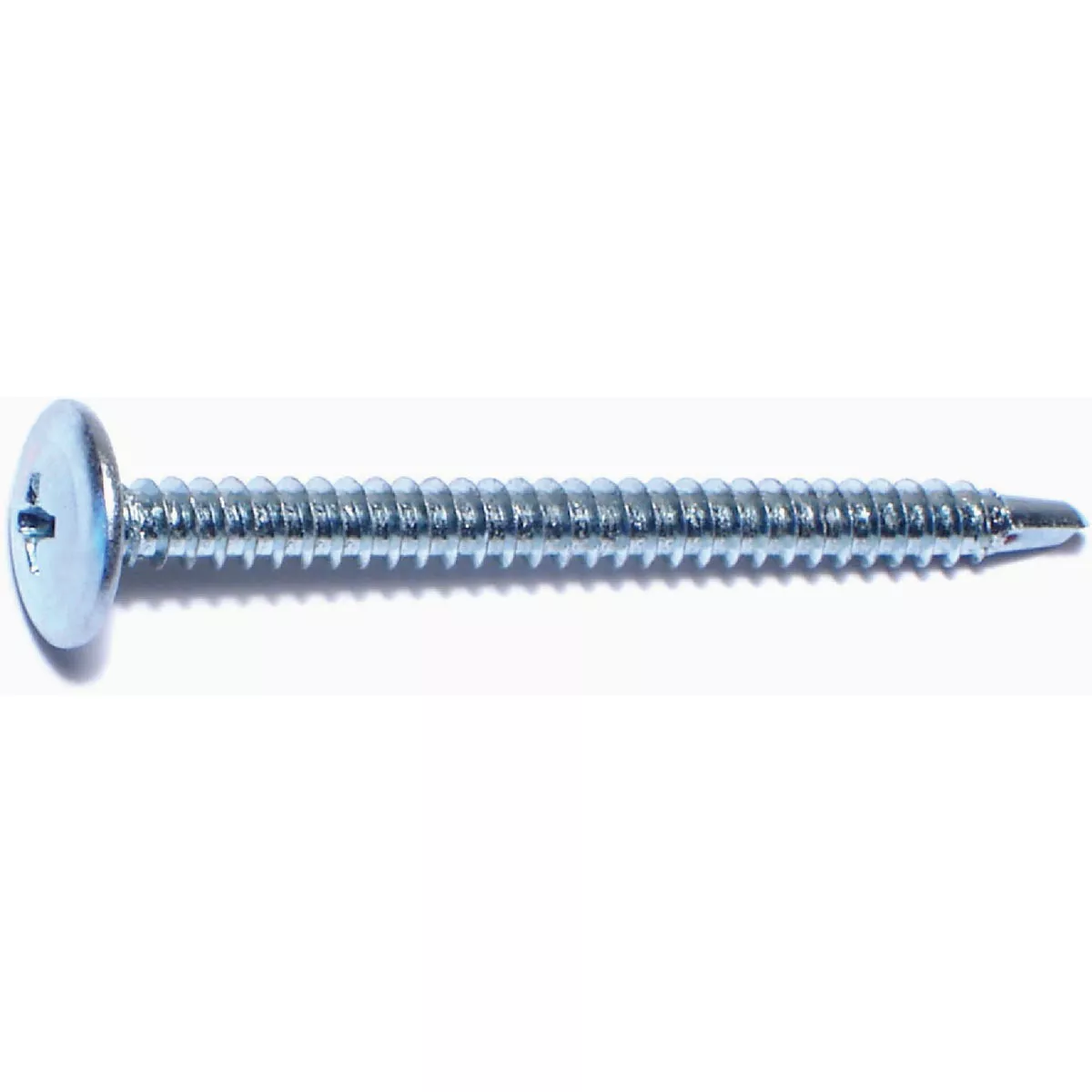 Midwest Fastener #8-18 x 2 In. Zinc Plated Steel Modified Phillips Truss Head Self-Drilling Screws (1 Ct.)-