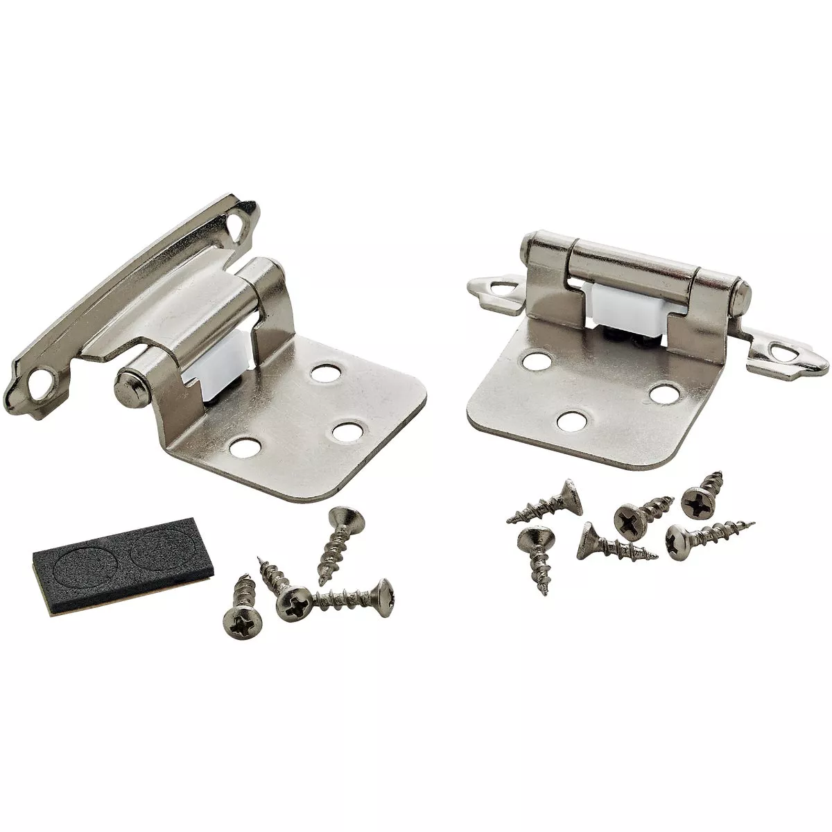 Amerock Polished Chrome 3/8 In. Face Mount Self-Closing Inset Hinge (2-Pack)
