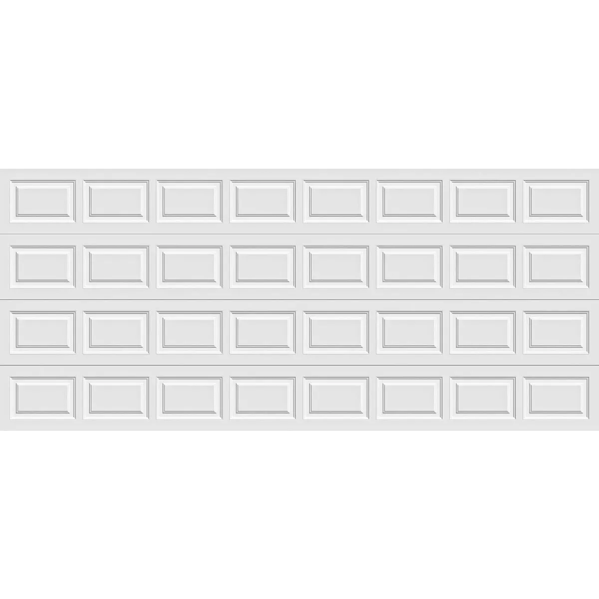 Holmes Gold Series 16 Ft. W x 7 Ft. H White Insulated Steel Garage Door w/EZ-Set Torsion Spring