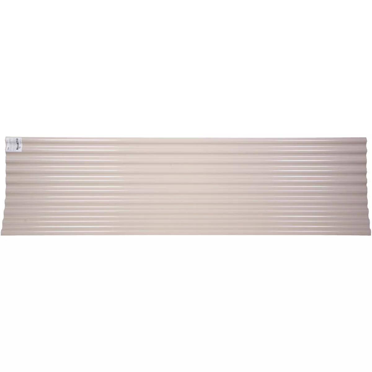 Tuftex Seacoaster 26 In. x 8 Ft. Opaque Tan Round Wave Vinyl Corrugated Panels
