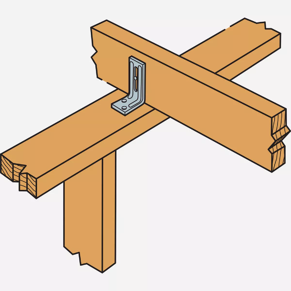 Simpson Strong-Tie 1-1/4 In. x 1-3/4 In. Galvanized Steel 18 ga Roof Truss Clip - photo 2