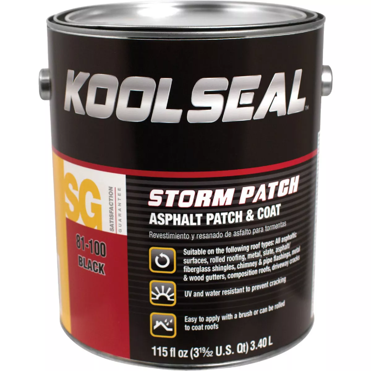Kool Seal Storm 1 Gal. Patch UV-Resistant Asphalt Patch & Coat
