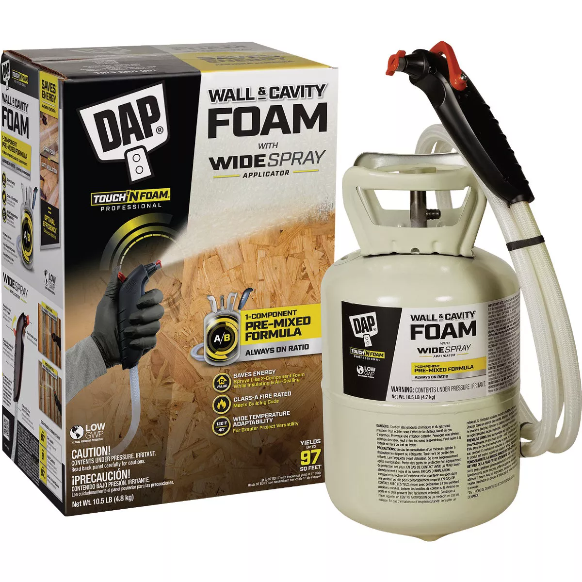 DAP Wall & Cavity Foam with Widespray Applicator Kit, 97 Board Ft. - photo 3