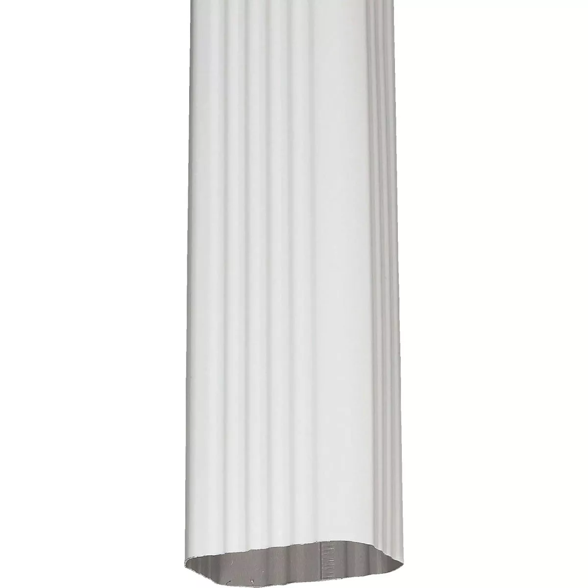 Spectra Metals 3 In. x 4 In. White Aluminum Downspout