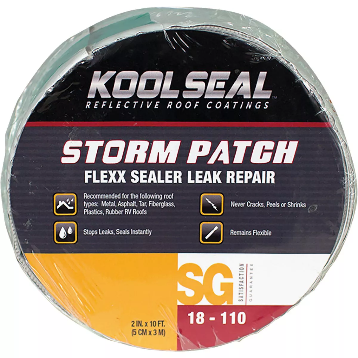 Kool Seal Storm Patch 2 In. x 10 Ft. Flexx Sealer Permanent Leak Repair