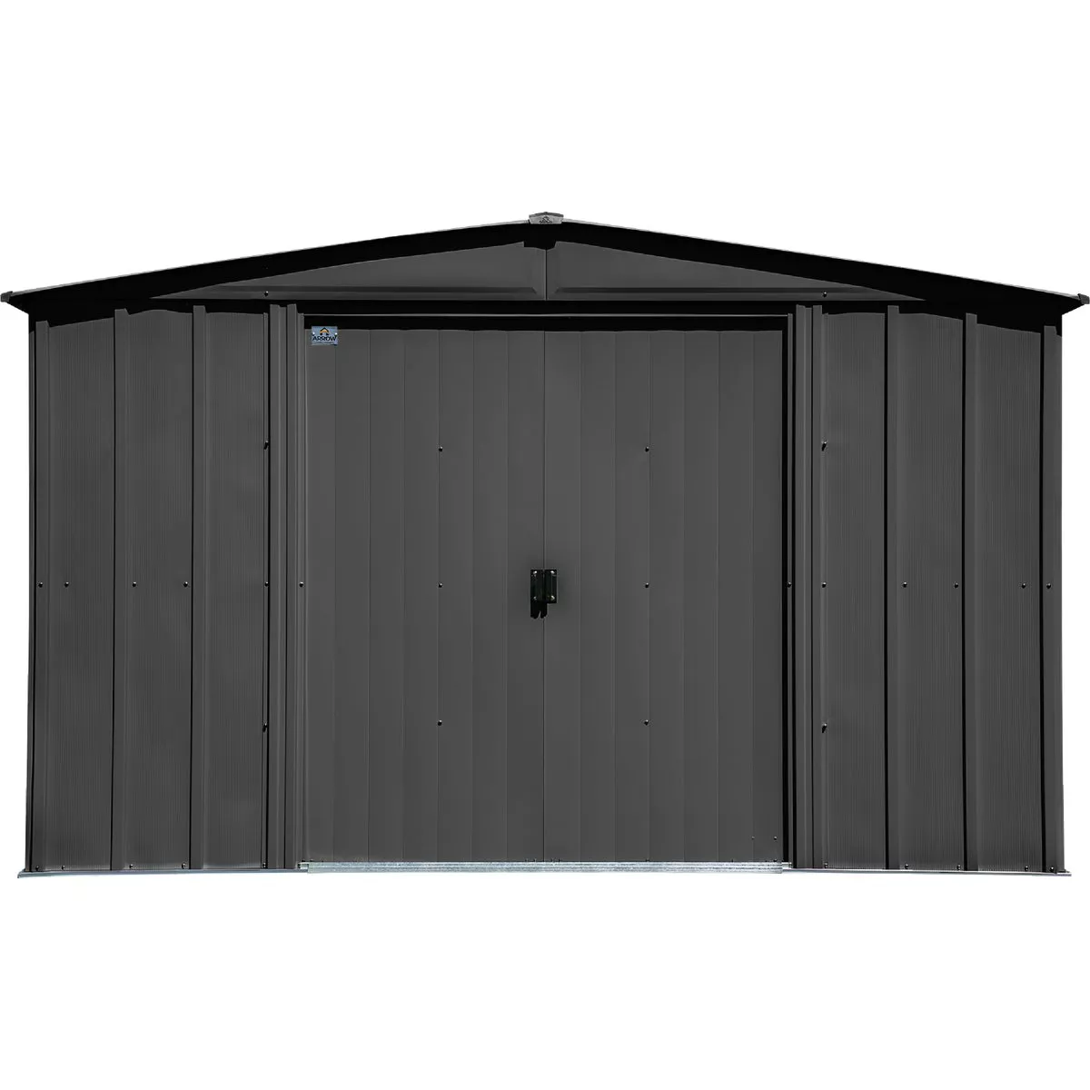 Arrow Classic 10 Ft. x 8 Ft. Galvanized Steel Storage Shed, Charcoal - photo 2