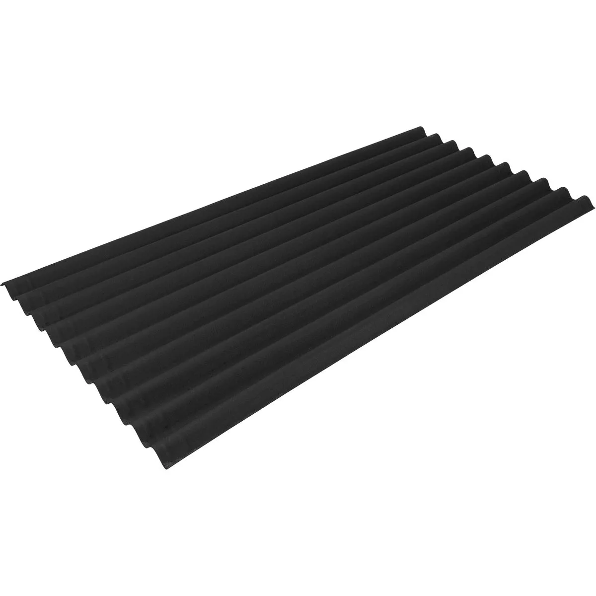 Ondura Premium 38 In. x 79 In. Black Roofing Panel