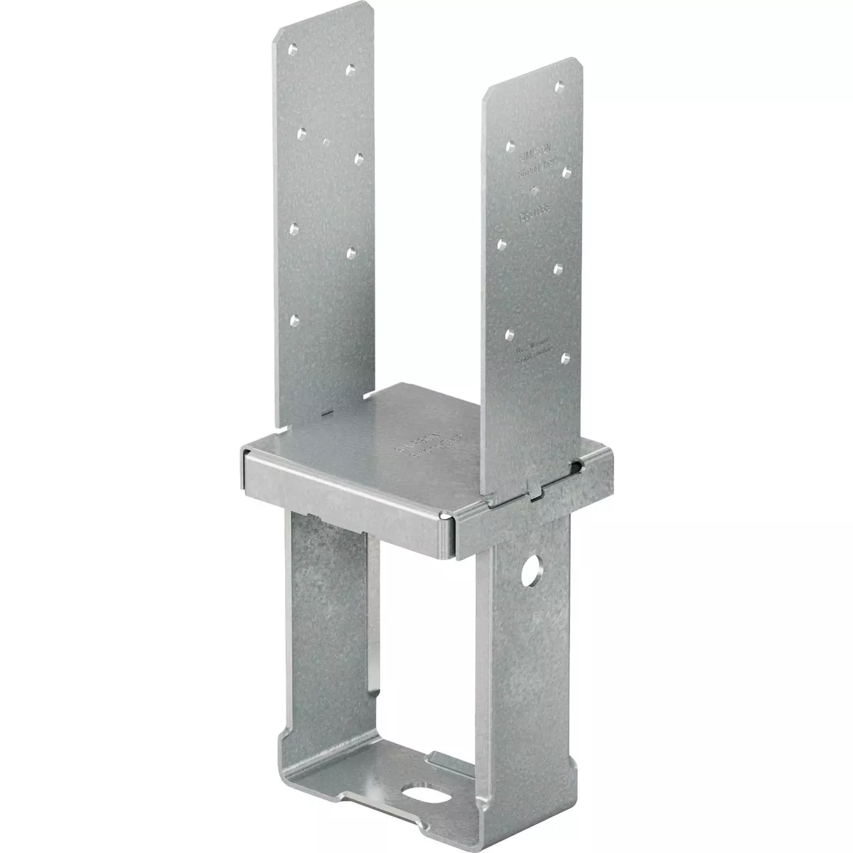 Simpson Strong-Tie 4 In. x 4 In. 12 ga Hot-Dip Galvanized Standoff Column Base with SDS Screws