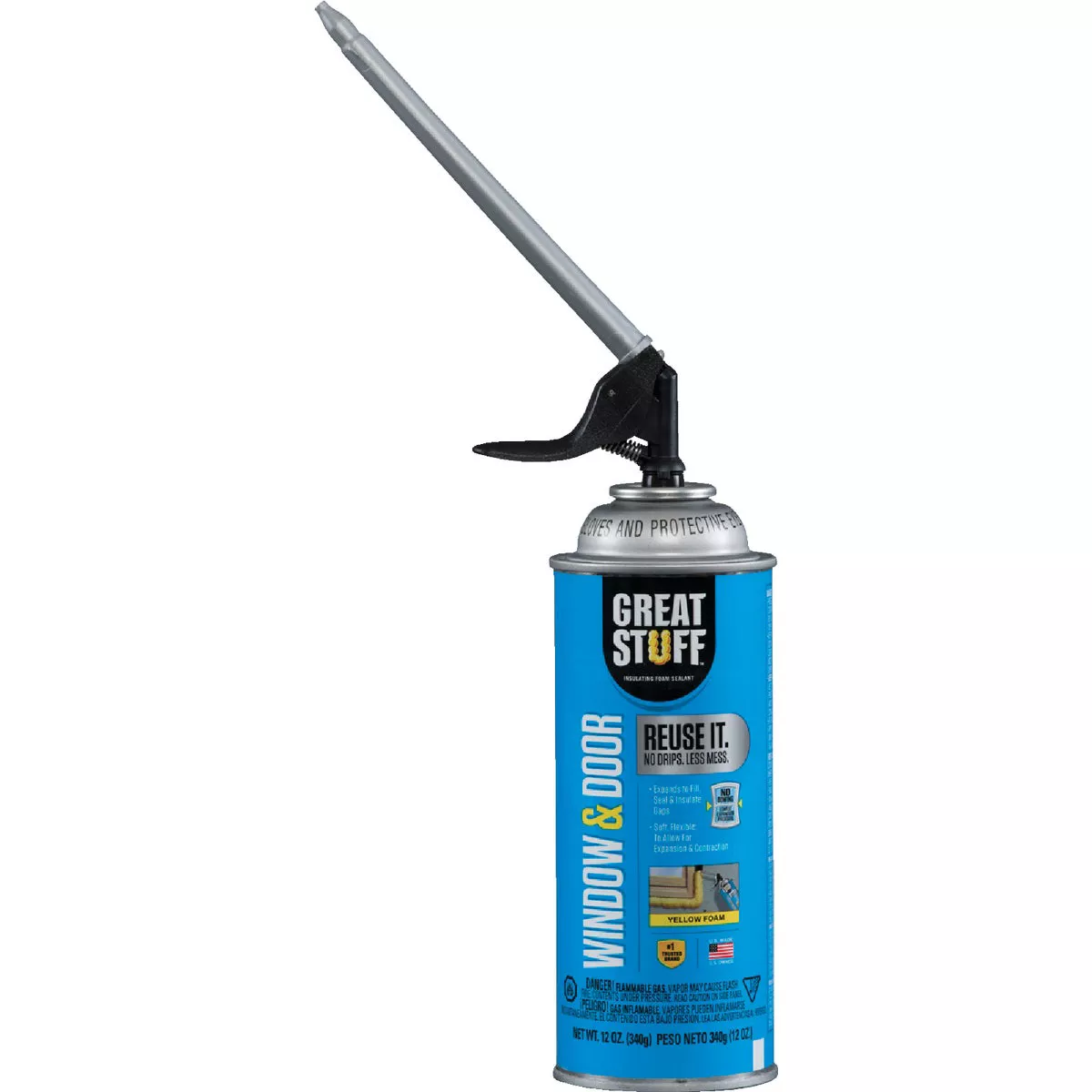 Great Stuff 12 Oz. Window & Door Foam Sealant with Smart Dispenser - photo 2