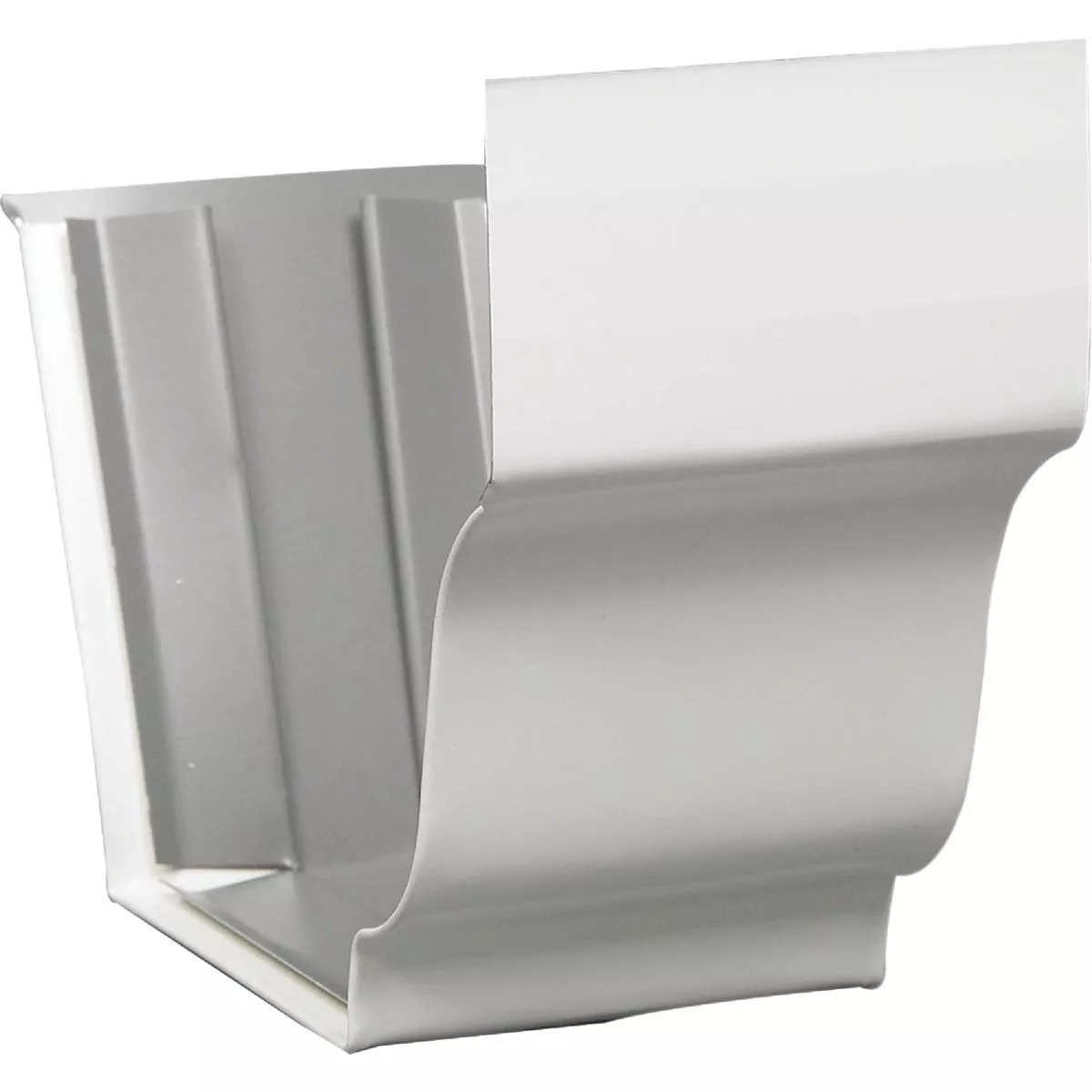 Amerimax 4 In. Galvanized White Slip-Joint Gutter Connector | Do it Best