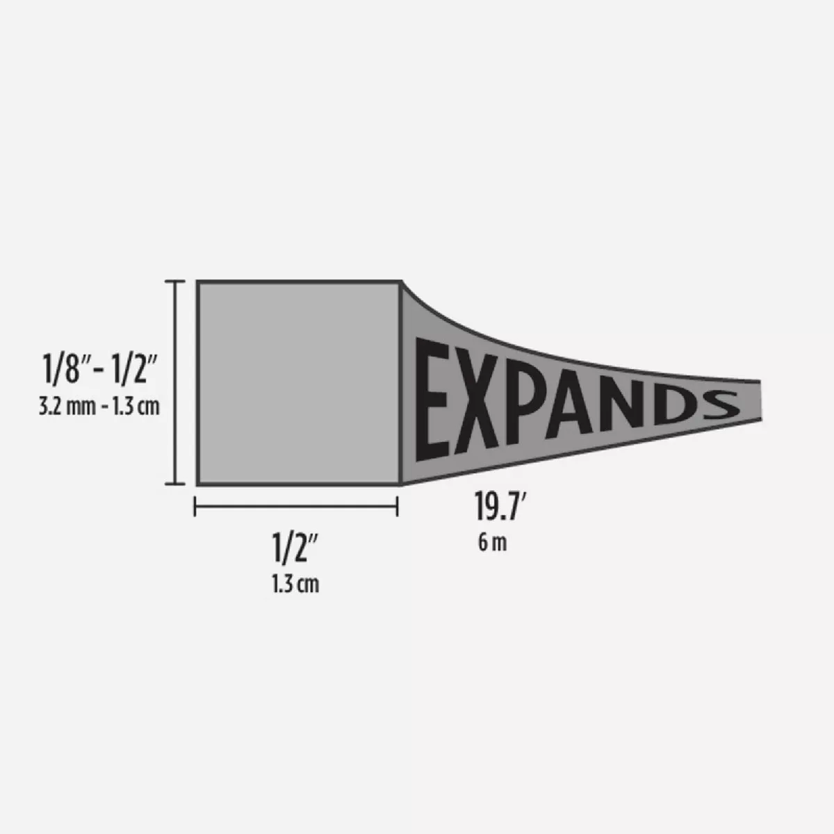 M-D Building Products PLATINUM 1/2 In. Black Expandable Foam Weatherseal for Uneven Gaps - photo 3