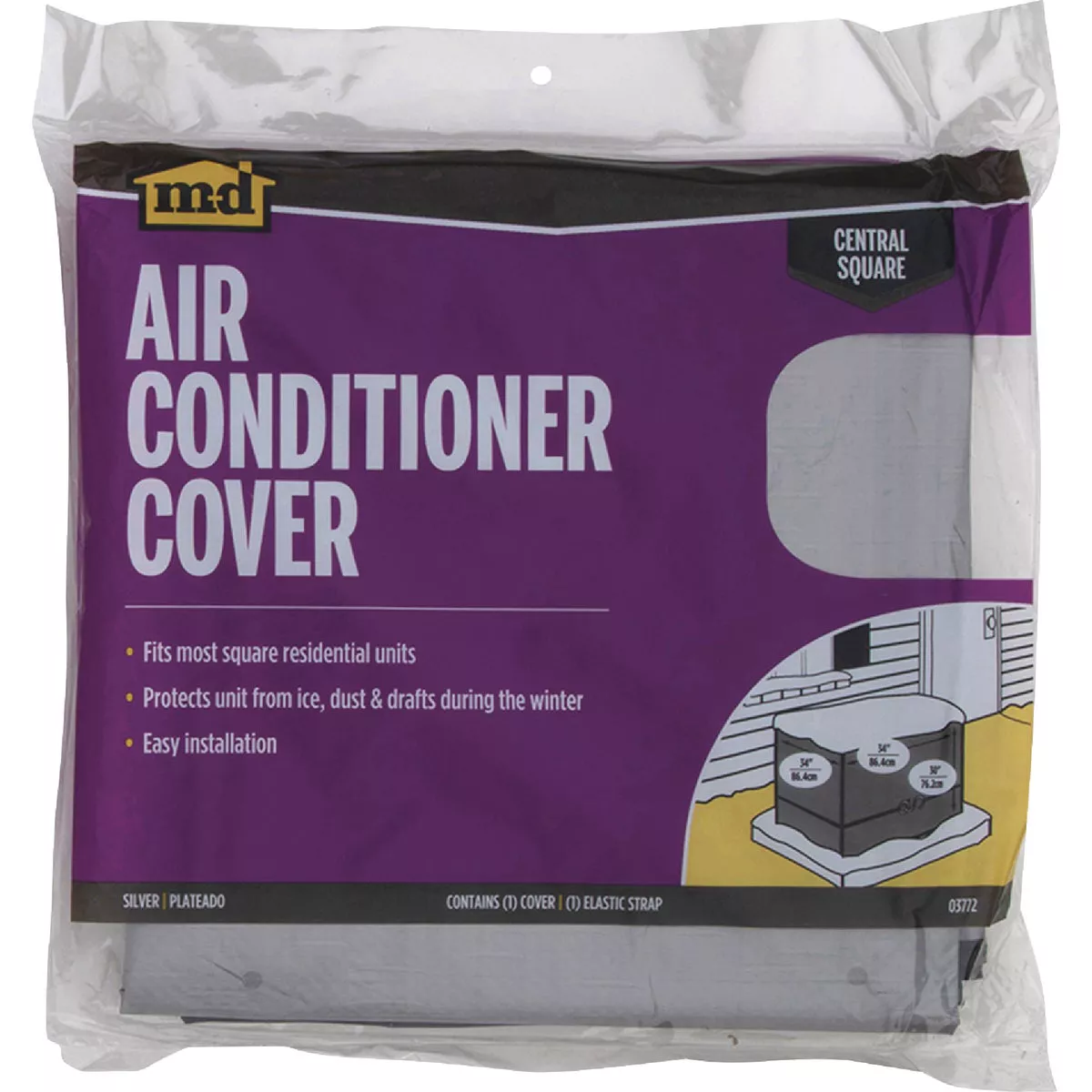 M-D Building Products Silver Air Conditioning Cover for Central Square Units - photo 2