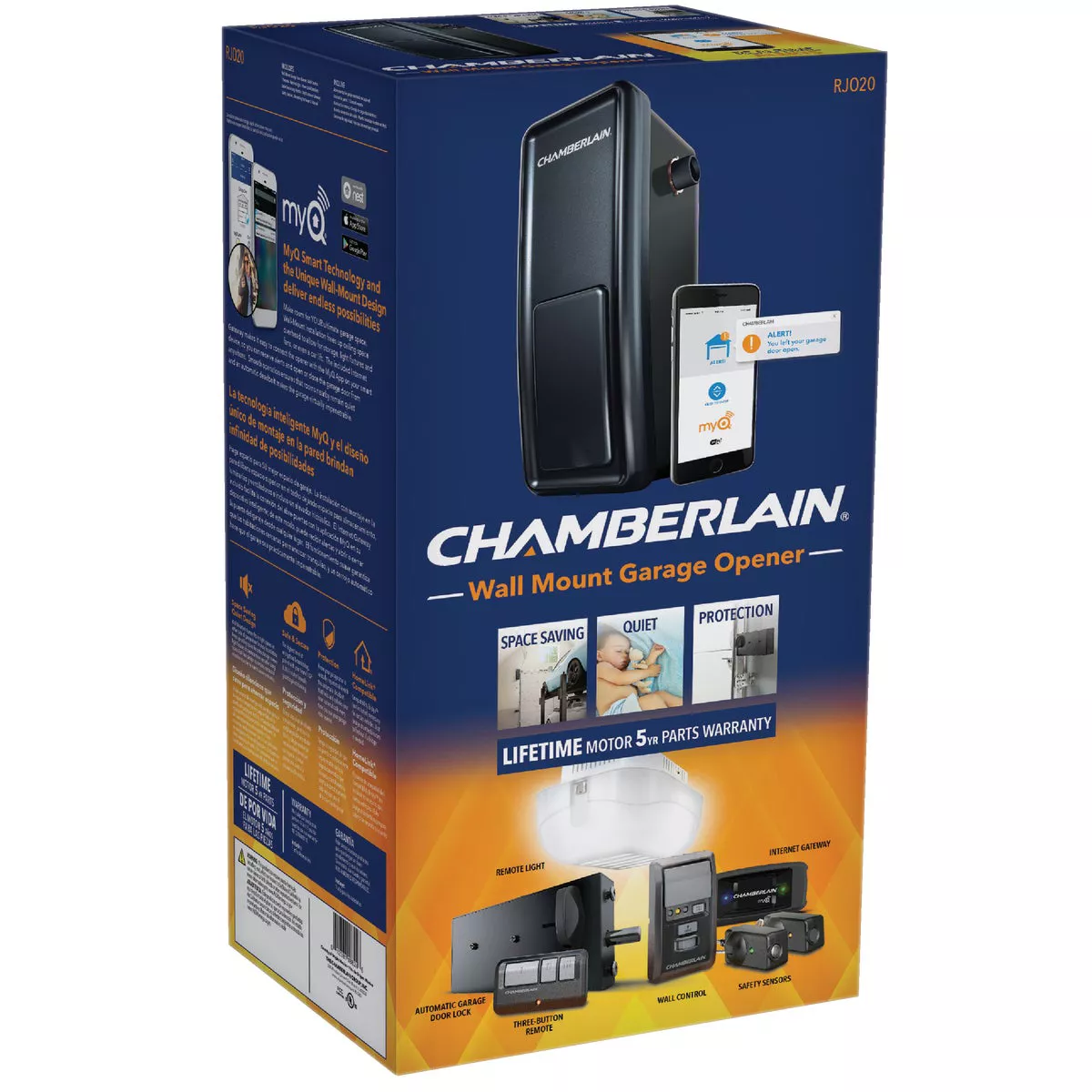 Chamberlain Wall Mounted Smartphone Controlled Ultra-Quiet Direct Drive Garage Door Opener - photo 2