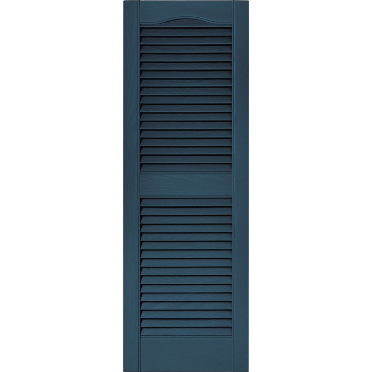 Builders Edge 14.5 In. x 55 In. Classic Blue Louvered Shutter, (2-Pack ...