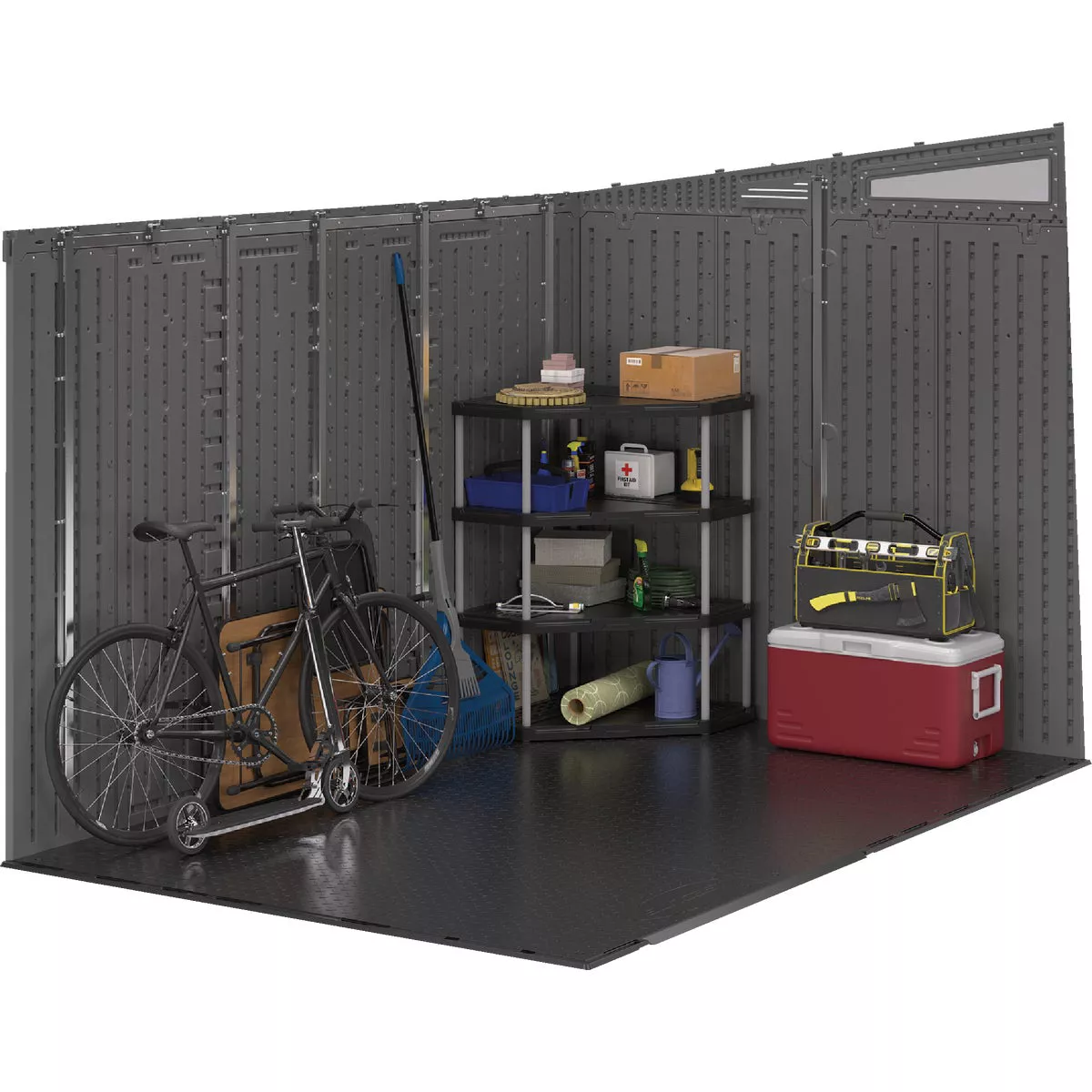 Suncast Modernist 10 Ft. x 7 Ft. 483 Cu. Ft. Barn Door Storage Shed - photo 5