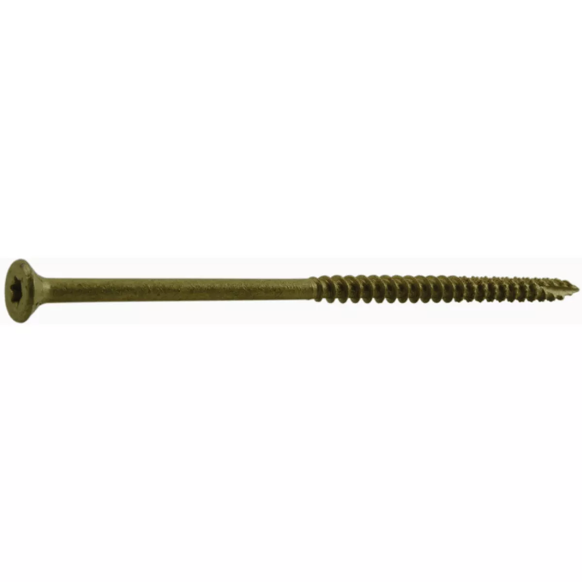 Midwest Fastener SaberDrive #12 x 5 In. Tan XL1500 Coated Steel Star Drive Bugle Head Deck Screws (10 Ct.)