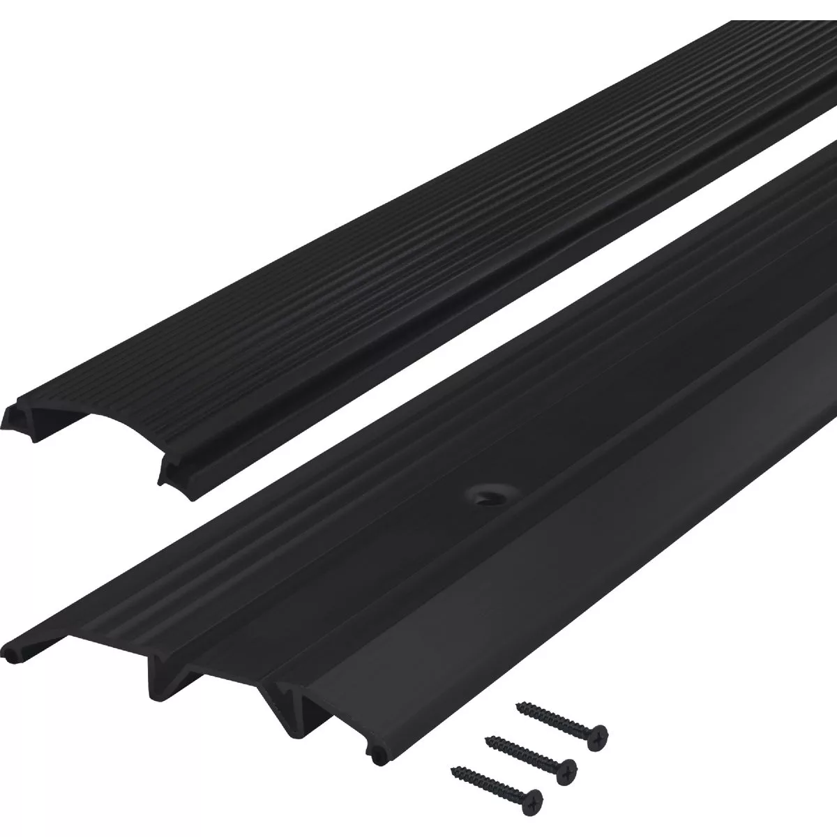 M-D Building Products 3-3/4 In. x 3/4 In. x 36 In. Black Aluminum and Vinyl Heavy-Duty Low-Profile Threshold - photo 3