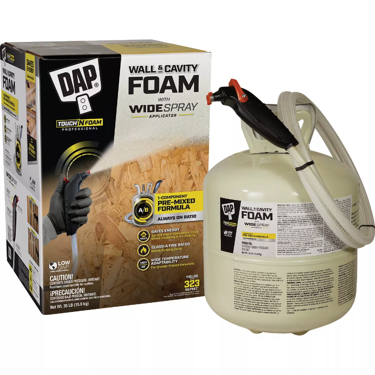 DAP Wall & Cavity Foam with Widespray Applicator Kit, 323 Board Ft. - photo 3
