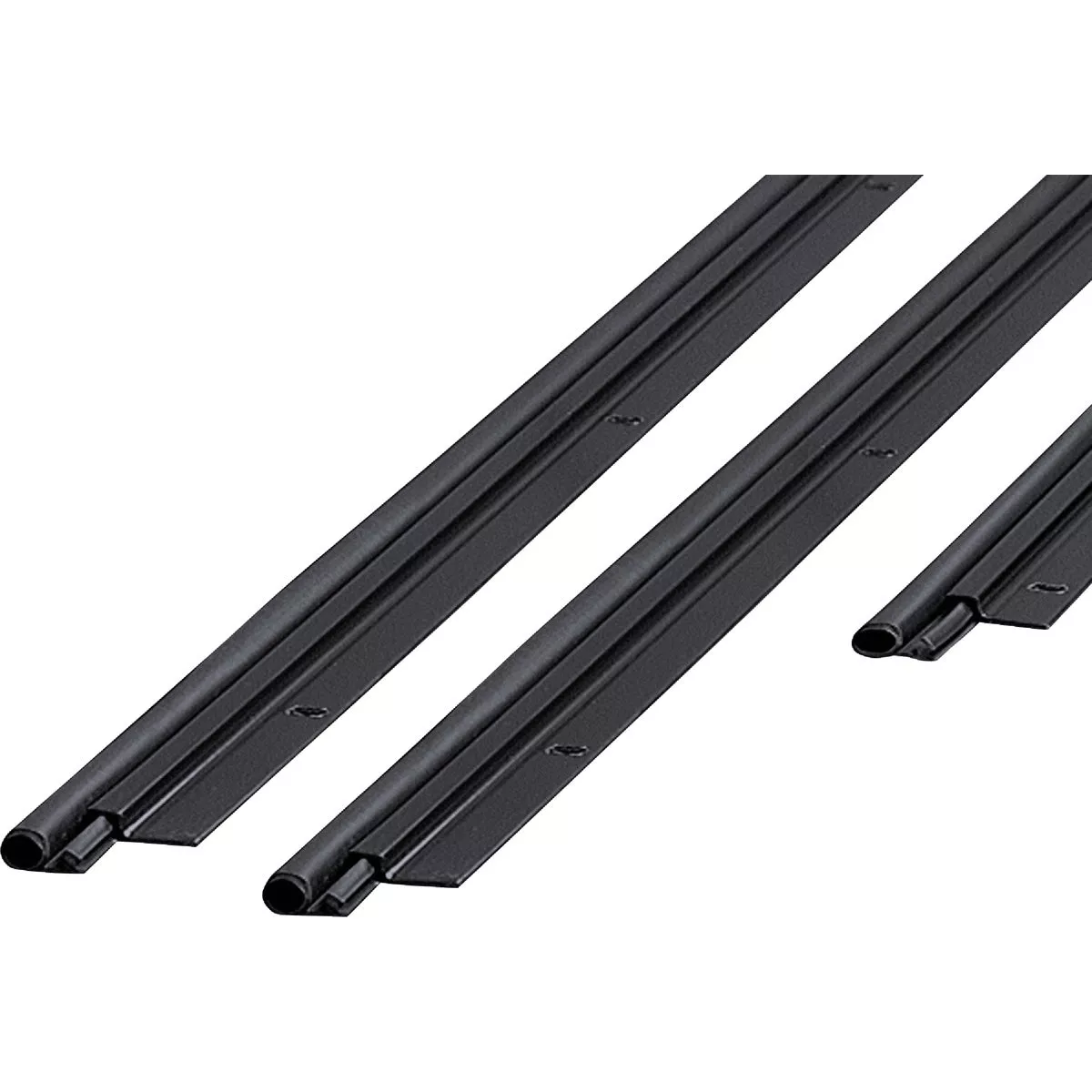M-D Building Products 36 In. x 84 In. Black Flat-design Aluminum and Vinyl Screw-on Top and Sides Door Seal Kit