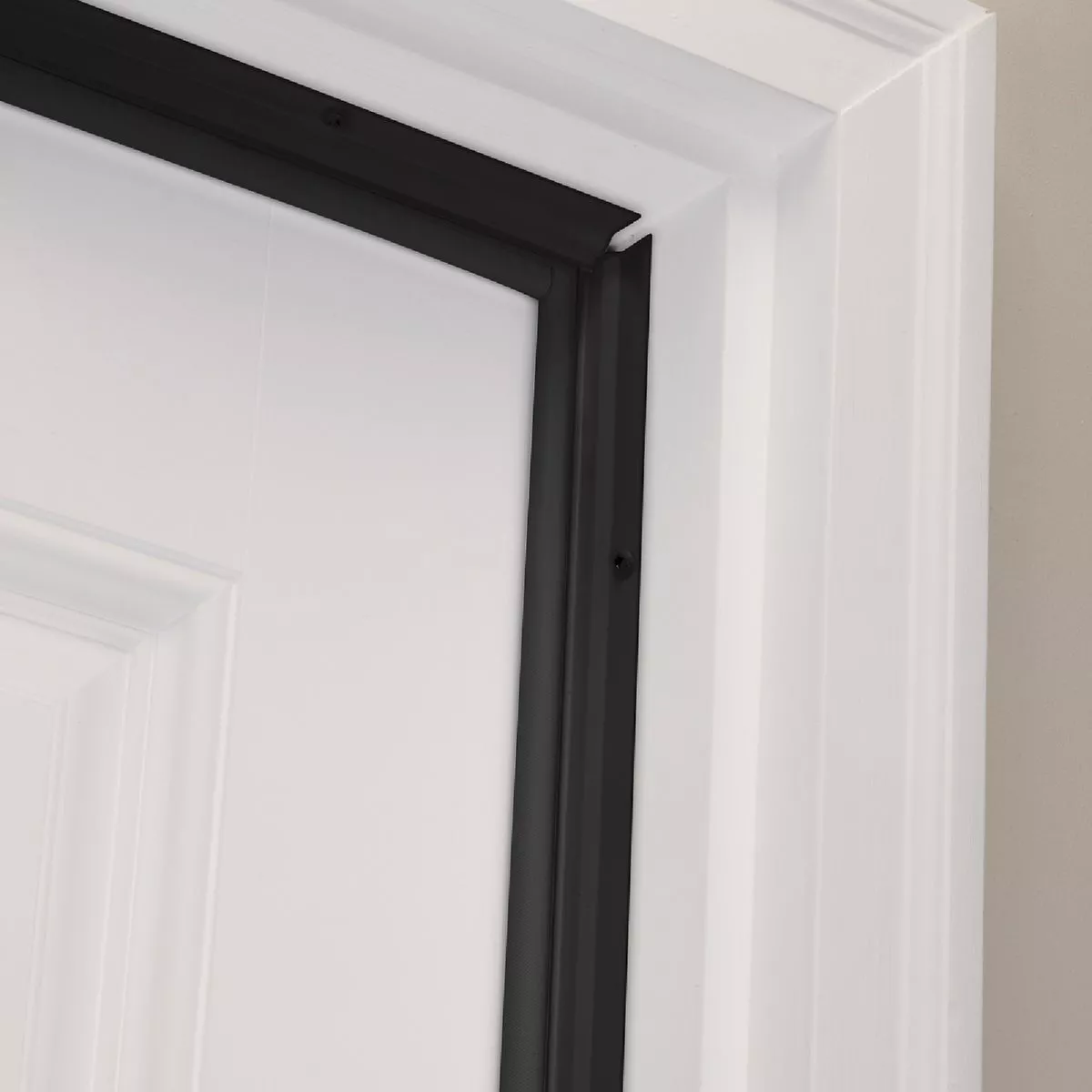 M-D Building Products 36 In. x 84 In. Black Flat-design Aluminum and Vinyl Screw-on Top and Sides Door Seal Kit - photo 2