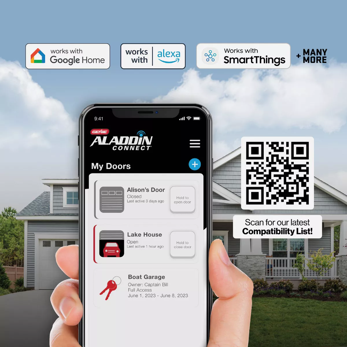 Genie StealthDrive 7155 Connect Smartphone-Controlled Belt Drive Garage Door Opener - photo 6
