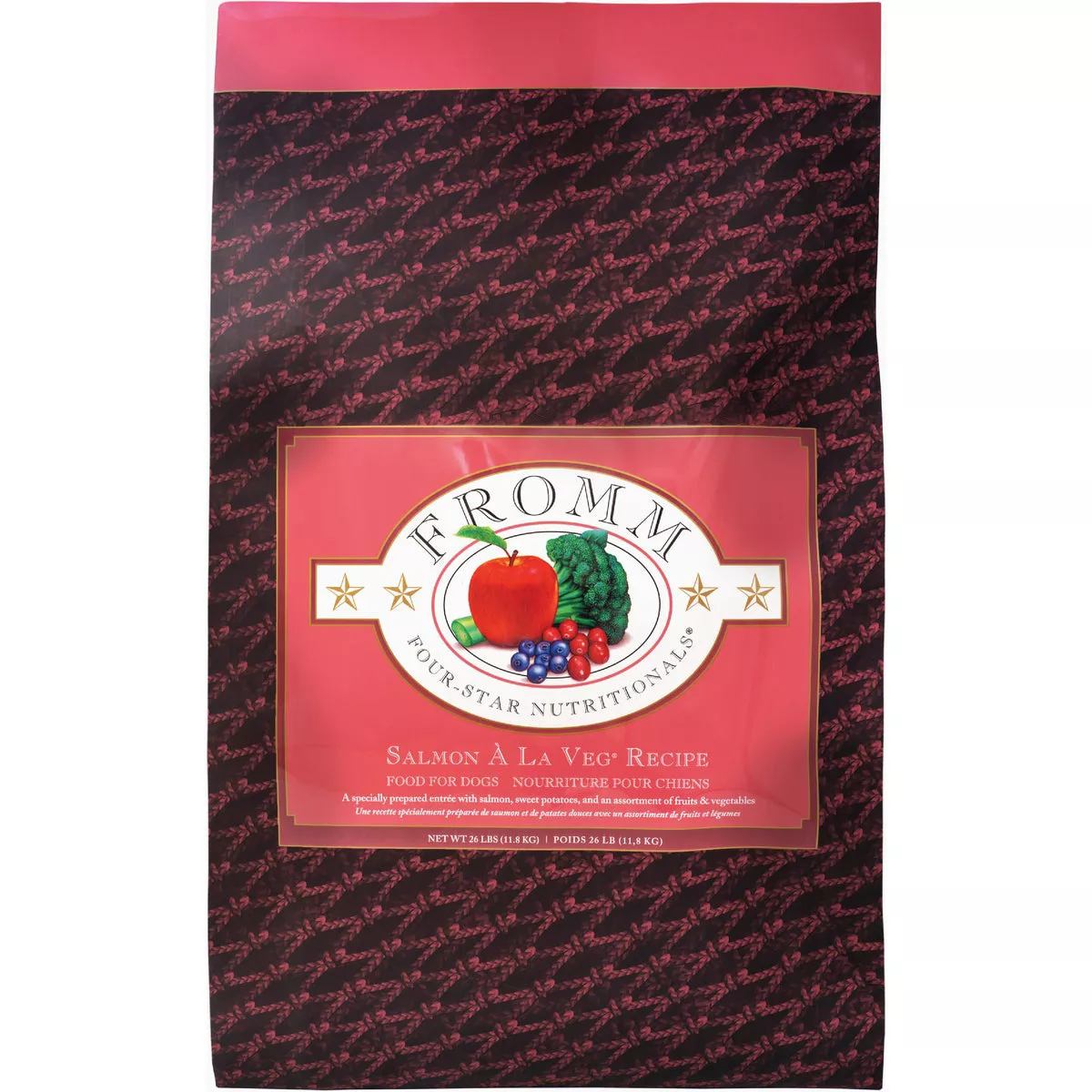 Fromm Four-Star Nutritionals Salmon A La Veg Dry Dog Food, 26 Lb.