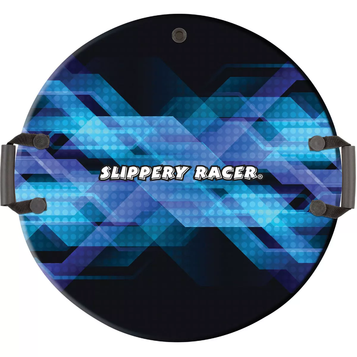 Slippery Racer Downhill Zeus Midnight Hologram Plastic Foam 26 In. Saucer Sled