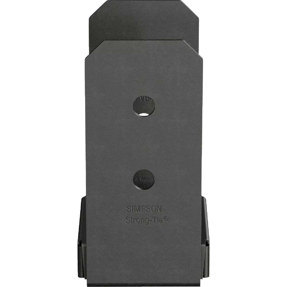Simpson Strong-Tie Outdoor Accents Avant Collection ZMAX 4X4 Black Rough Post Base - photo 2
