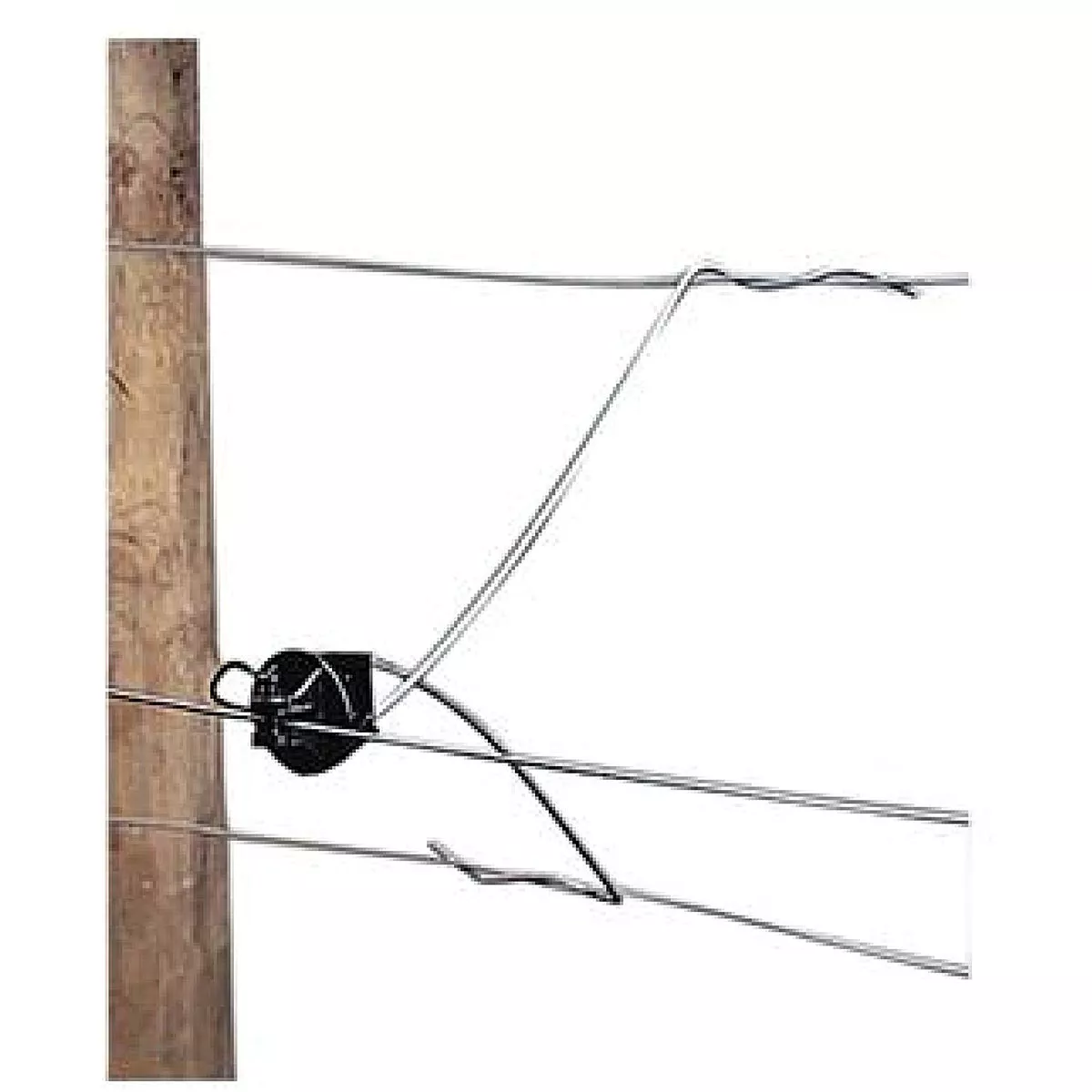 Gallagher Offset Black Plastic Electric Fence Insulator (50-Pack)