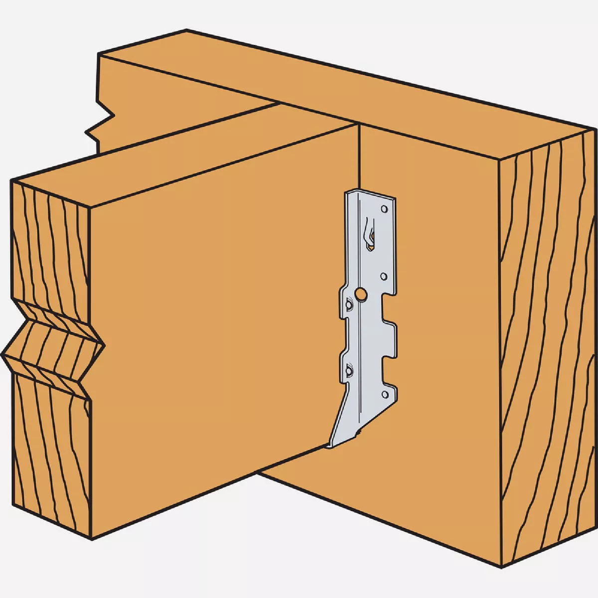 Simpson Strong-Tie Stainless Steel 2 x 8 Face Mount Joist Hanger - photo 2