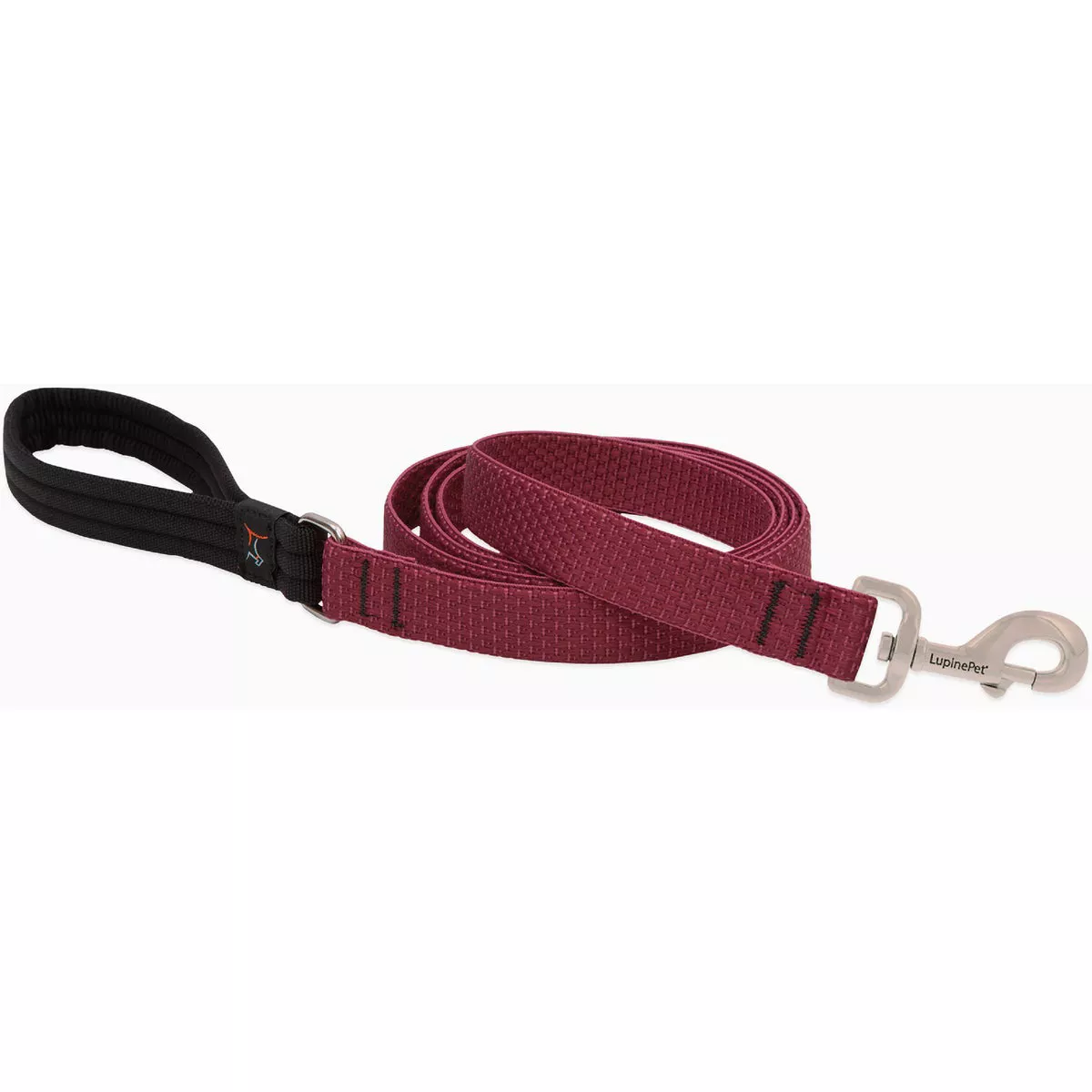 Lupine 1 In. x 6 Ft. Eco-Woven Webbing Medium Dog Berry Dog Leash