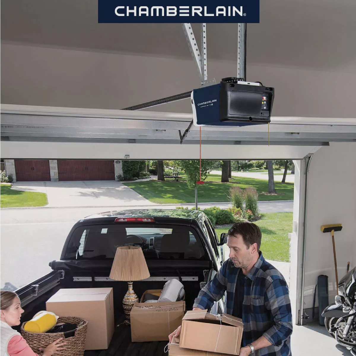Chamberlain C2202 1/2 HP Smartphone Controlled Chain Drive Garage Door Opener - photo 3