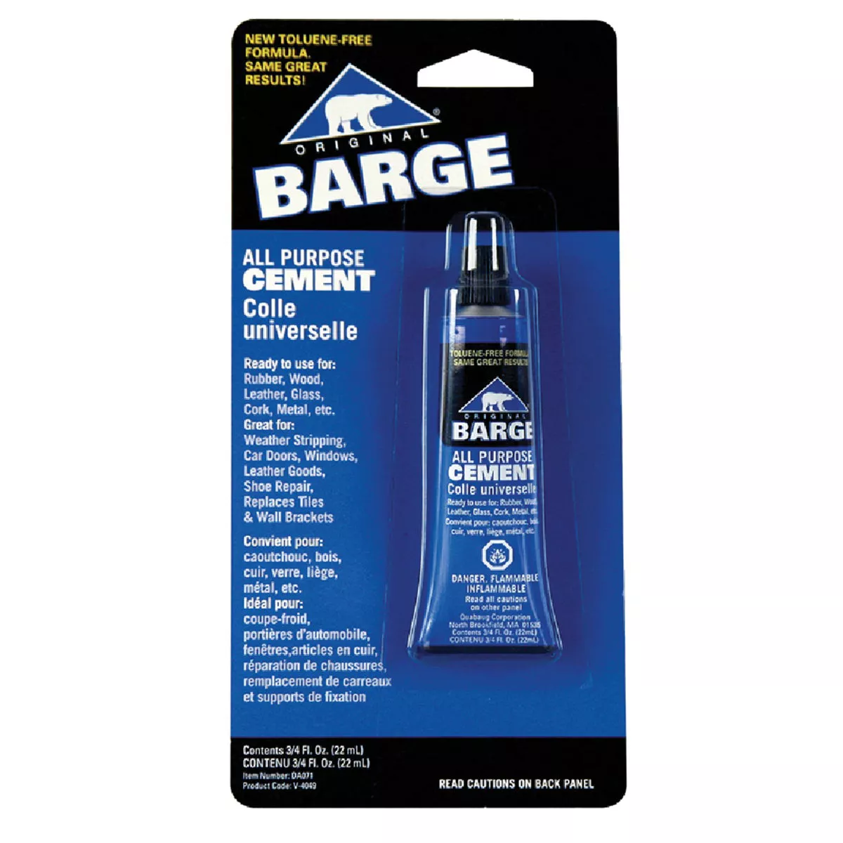 Barge Adhesive All Purpose Cement 3/4 Oz. Multi Purpose Cement, 367-417